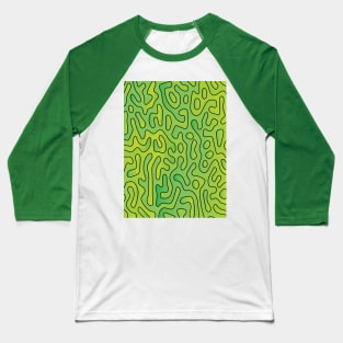 Seamless Turing Pattern Abstract Frog Baseball T-Shirt